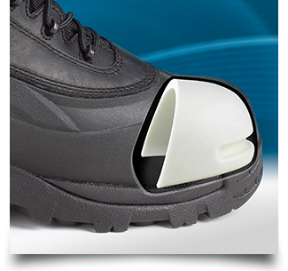 Work boot plastic composite toe photo cutaway