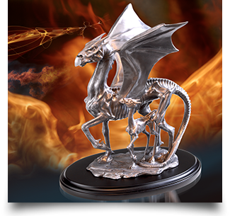 Harry Potter dragons statue