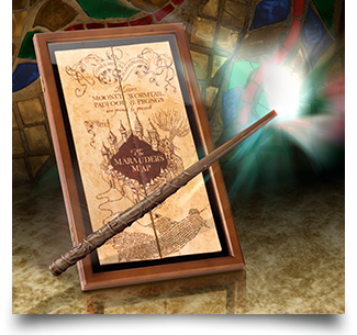 Harry Potter Marauder's Map and Wand