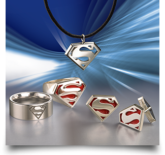 Superman Returns Rings, Pendant and Cufflinks