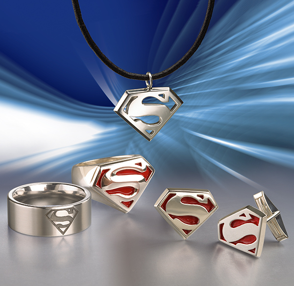 Superman Returns Rings, Pendant and Cufflinks